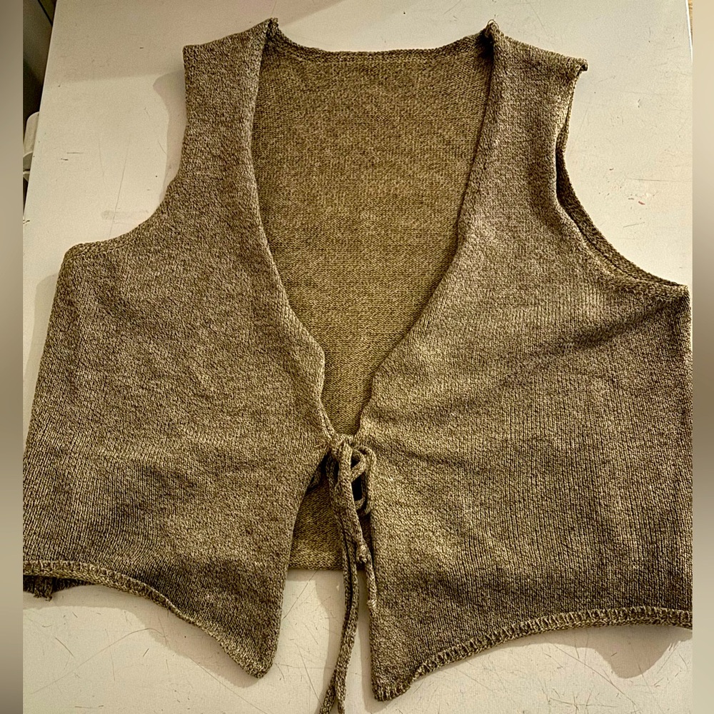 Small maxi vest light brown/tan